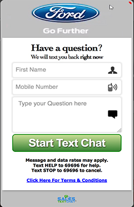 Sales TextChat shot